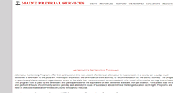 Desktop Screenshot of mainepretrial.org