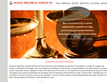Tablet Screenshot of mainepretrial.org